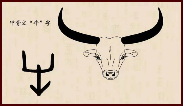 牛的象形文字怎么画图片