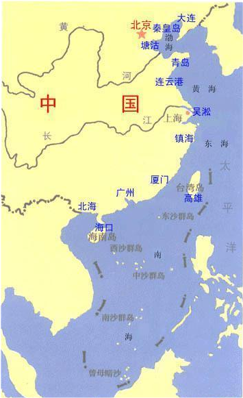 东海的范围地图图片